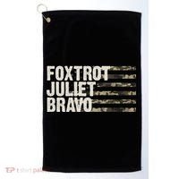 Foxtrot Juliet Bravo Camo Military Flag Golf Towel thumb 0