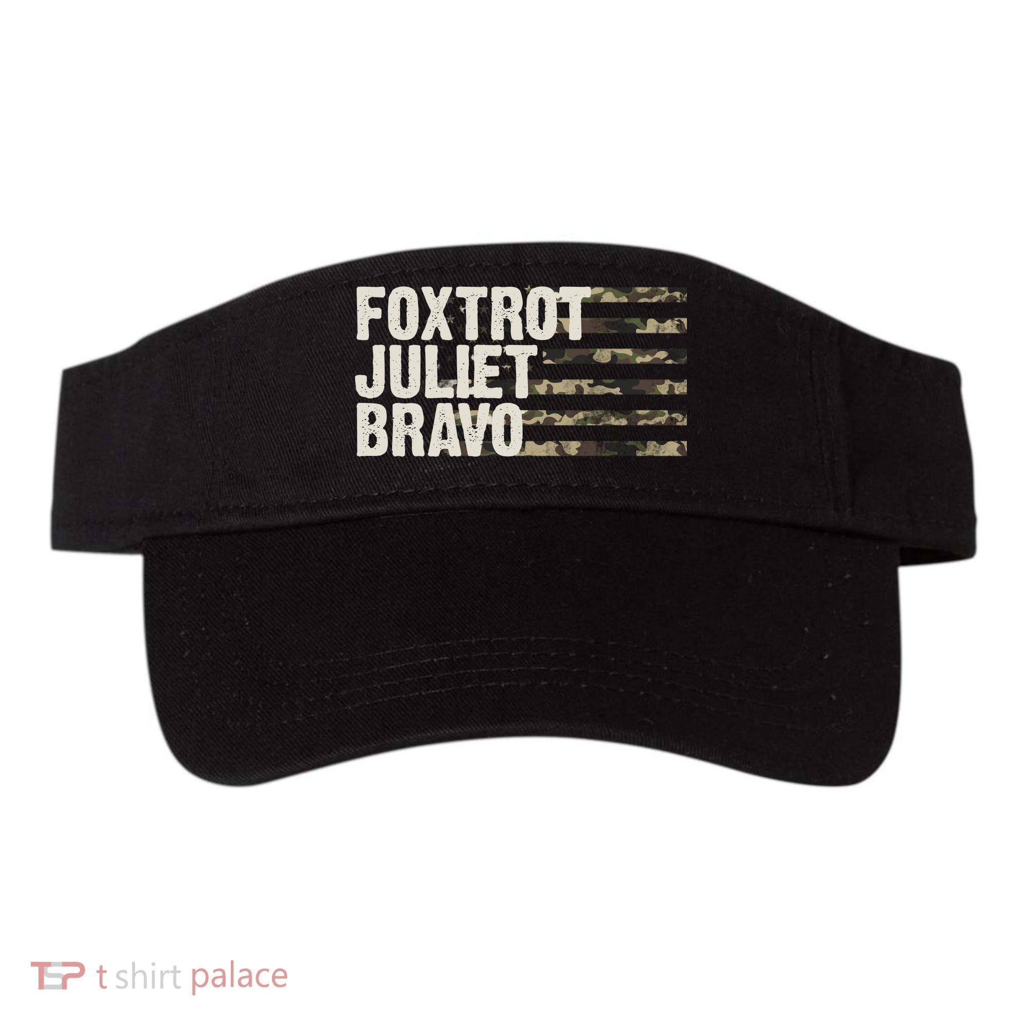 Foxtrot Juliet Bravo Camo Military Flag Visor