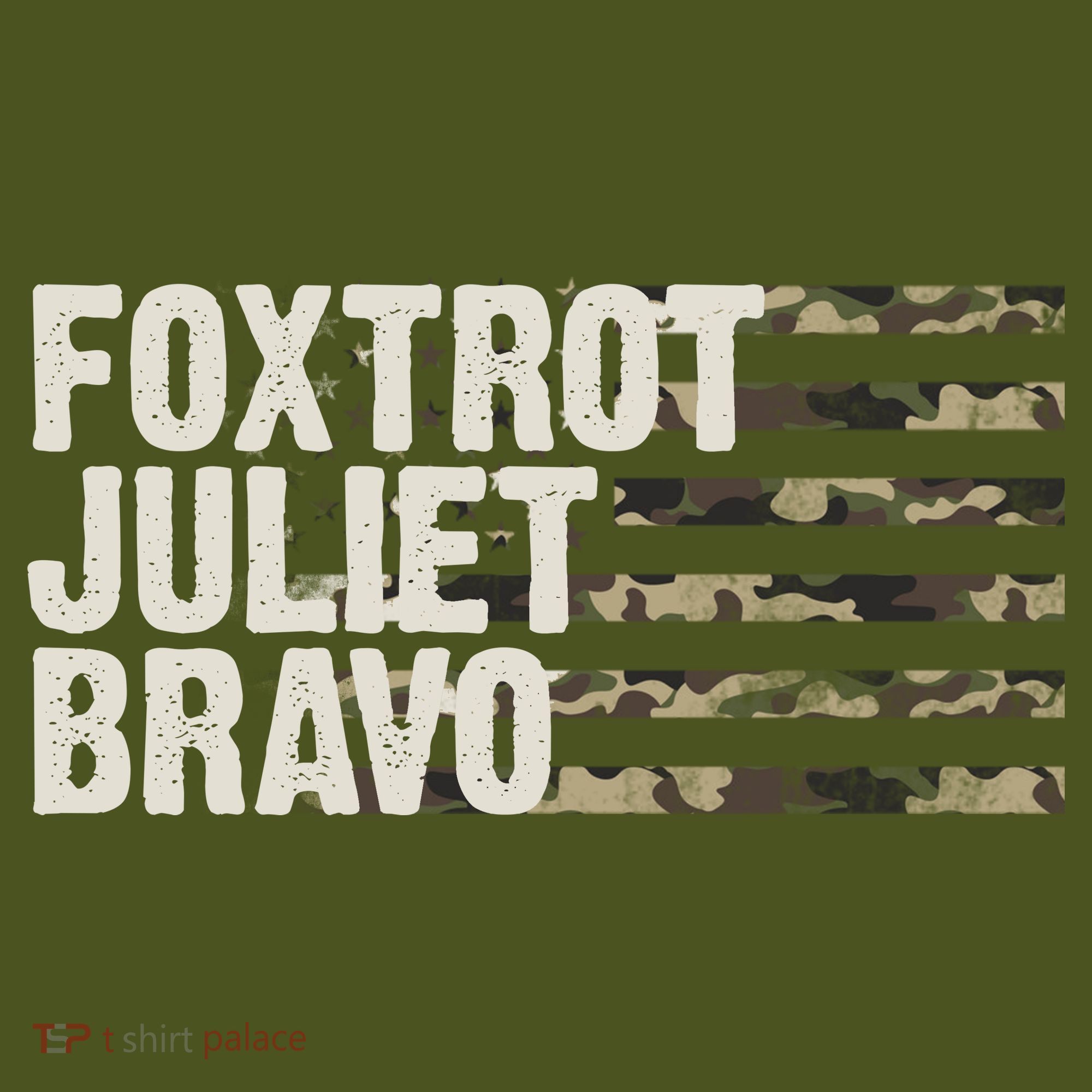 Foxtrot Juliet Bravo Camo Military Flag Mousepad