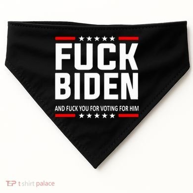Fuck Joe Biden USA-Made Doggie Bandana