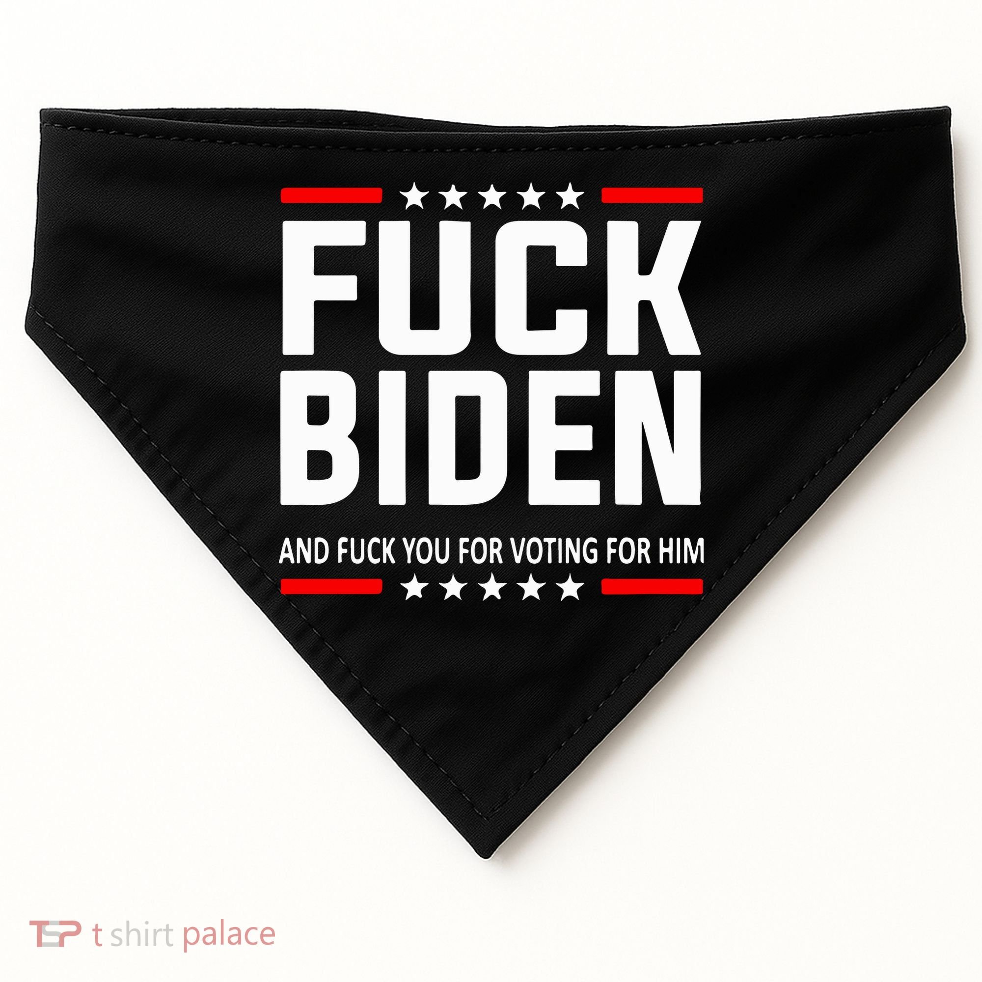 Fuck Joe Biden USA-Made Doggie Bandana