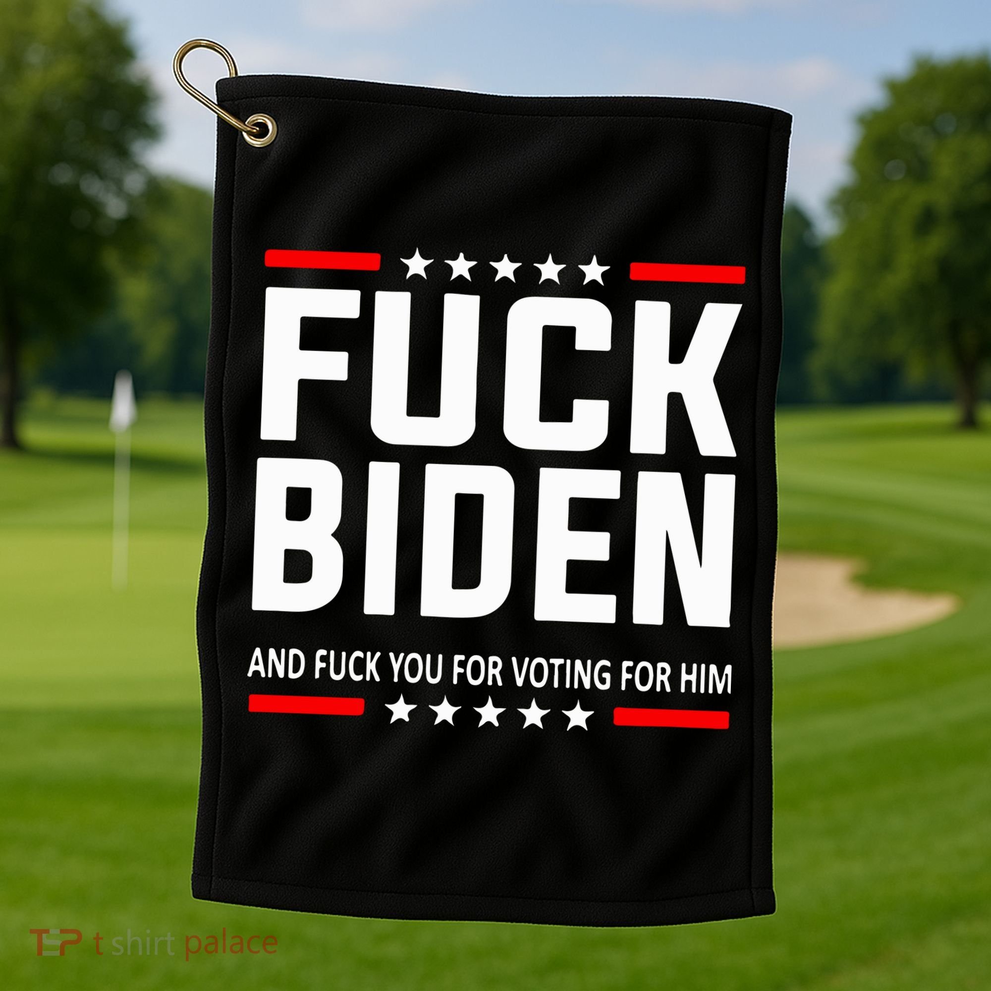 Fuck Joe Biden Golf Towel