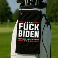 Fuck Joe Biden Golf Towel thumb 2
