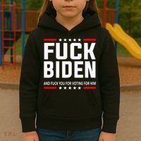 Fuck Joe Biden Kids Hoodie thumb 3