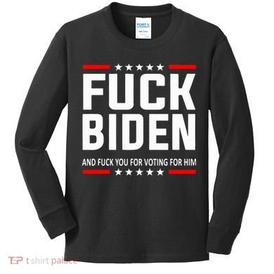 Fuck Joe Biden Kids Long Sleeve Shirt