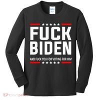 Fuck Joe Biden Kids Long Sleeve Shirt thumb 0