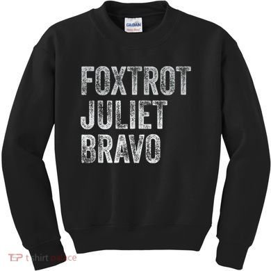 Foxtrot Juliet Bravo, FJB Design Kids Sweatshirt