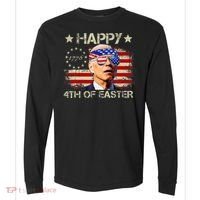 Funny Joe Biden 4th Of July Happy 4th Of Easter Us Flag Comfort Colors Heavyweight Long Sleeve T-Shirt thumb 0