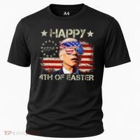 Funny Joe Biden 4th Of July Happy 4th Of Easter Us Flag Cooling Performance Crew T-Shirt thumb 0