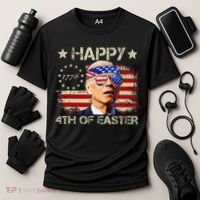 Funny Joe Biden 4th Of July Happy 4th Of Easter Us Flag Cooling Performance Crew T-Shirt thumb 3