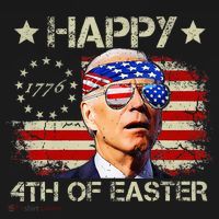 Funny Joe Biden 4th Of July Happy 4th Of Easter Us Flag Apron thumb 3