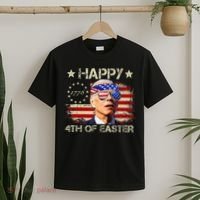 Funny Joe Biden 4th Of July Happy 4th Of Easter Us Flag T-Shirt thumb 2