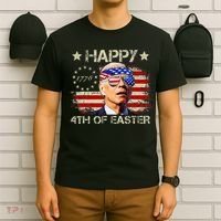 Funny Joe Biden 4th Of July Happy 4th Of Easter Us Flag T-Shirt thumb 6