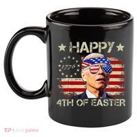 Funny Joe Biden 4th Of July Happy 4th Of Easter Us Flag 11oz C Handle Ceramic Mug thumb 2