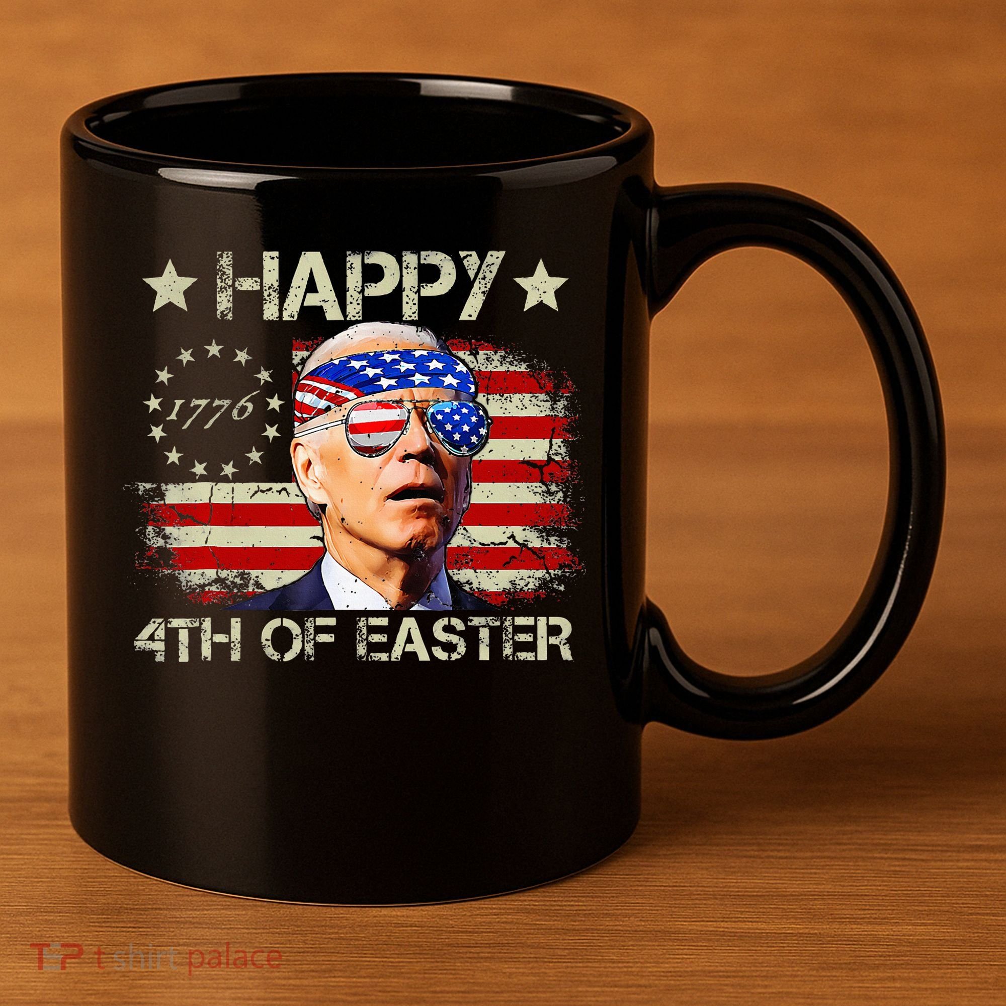 Funny Joe Biden 4th Of July Happy 4th Of Easter Us Flag 11oz C Handle Ceramic Mug