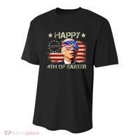 Funny Joe Biden 4th Of July Happy 4th Of Easter Us Flag Youth Performance Sprint T-Shirt thumb 0