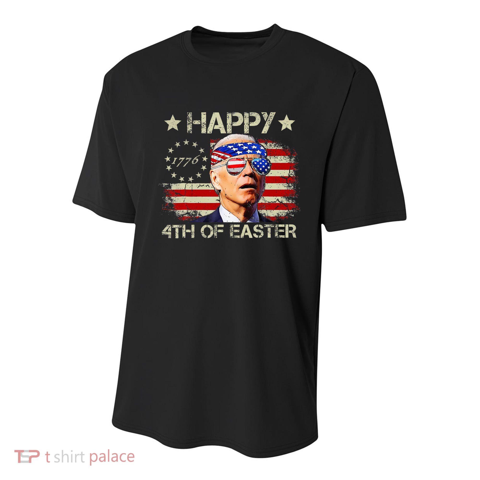 Funny Joe Biden 4th Of July Happy 4th Of Easter Us Flag Youth Performance Sprint T-Shirt