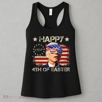 Funny Joe Biden 4th Of July Happy 4th Of Easter Us Flag Women's Tank Top thumb 3