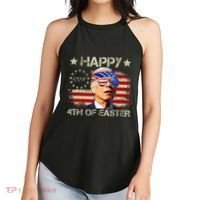 Funny Joe Biden 4th Of July Happy 4th Of Easter Us Flag Women's Perfect Tri Rocker Tank thumb 2