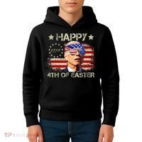 Funny Joe Biden 4th Of July Happy 4th Of Easter Us Flag Kids Hoodie thumb 4