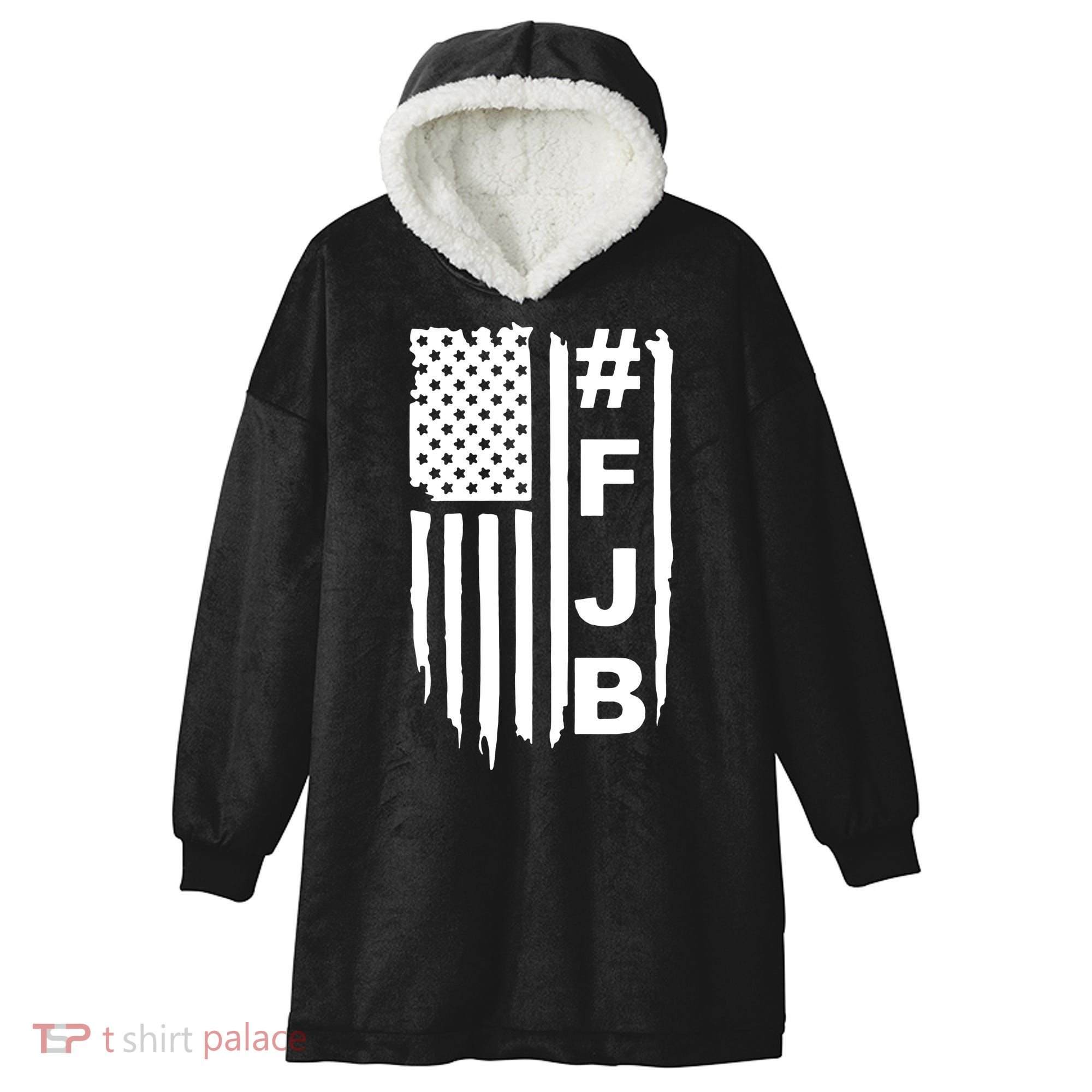 F Joe Biden Joe Biden Sucks Impeach Joe Biden FJB Hooded Wearable Blanket