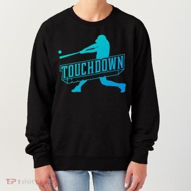Funny Joke Baseball Touchdown Joke Gift Design Gift Women's Sweatshirt