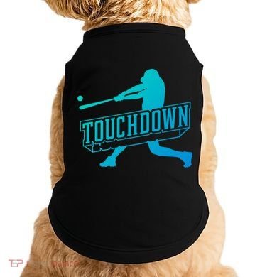 Funny Joke Baseball Touchdown Joke Gift Design Gift Doggie Tank