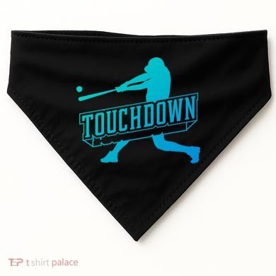 Funny Joke Baseball Touchdown Joke Gift Design Gift USA-Made Doggie Bandana