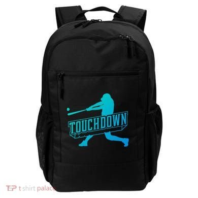 Funny Joke Baseball Touchdown Joke Gift Design Gift Backpack