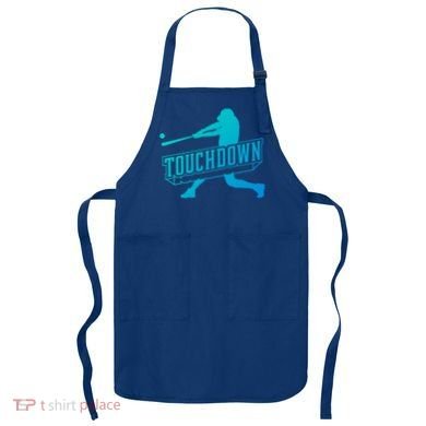 Funny Joke Baseball Touchdown Joke Gift Design Gift Apron
