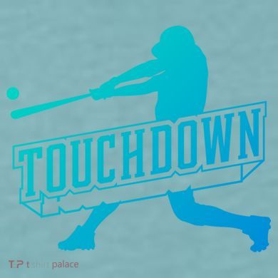 Funny Joke Baseball Touchdown Joke Gift Design Gift Sueded Cloud Jersey T-Shirt