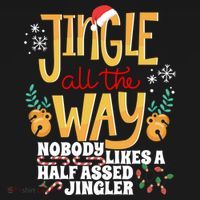 Funny Jingle Bells Half Assed Jingler Xmas Gag Gift Backpack thumb 2