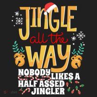Funny Jingle Bells Half Assed Jingler Xmas Gag Gift Hat thumb 2
