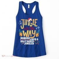 Funny Jingle Bells Half Assed Jingler Xmas Gag Gift Women's Tank Top thumb 0