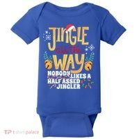 Funny Jingle Bells Half Assed Jingler Xmas Gag Gift Baby Bodysuit thumb 0