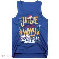 Funny Jingle Bells Half Assed Jingler Xmas Gag Gift Tank Top thumb 0
