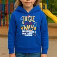 Funny Jingle Bells Half Assed Jingler Xmas Gag Gift Kids Hoodie thumb 3
