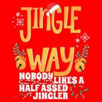 Funny Jingle Bells Half Assed Jingler Xmas Gag Gift Santa Hat thumb 1