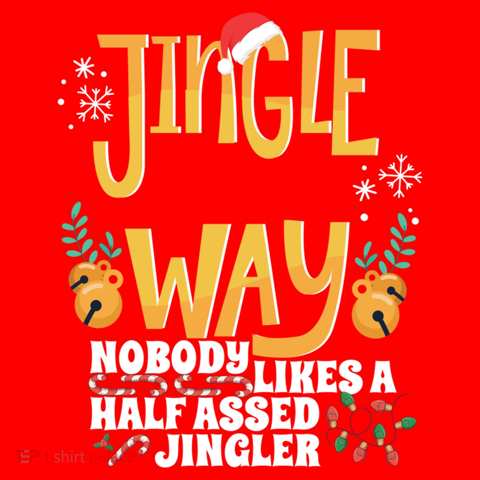 Funny Jingle Bells Half Assed Jingler Xmas Gag Gift Santa Hat