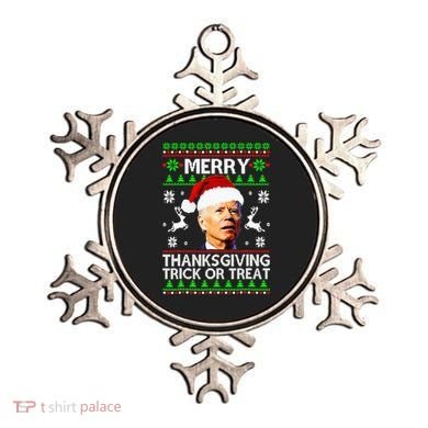 Funny Joe Biden Merry Thanksgiving Trick Or Treat Ornament