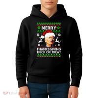 Funny Joe Biden Merry Thanksgiving Trick Or Treat Kids Hoodie thumb 4