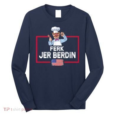 Ferk Jer Berdin Usa American Flag Long Sleeve Shirt