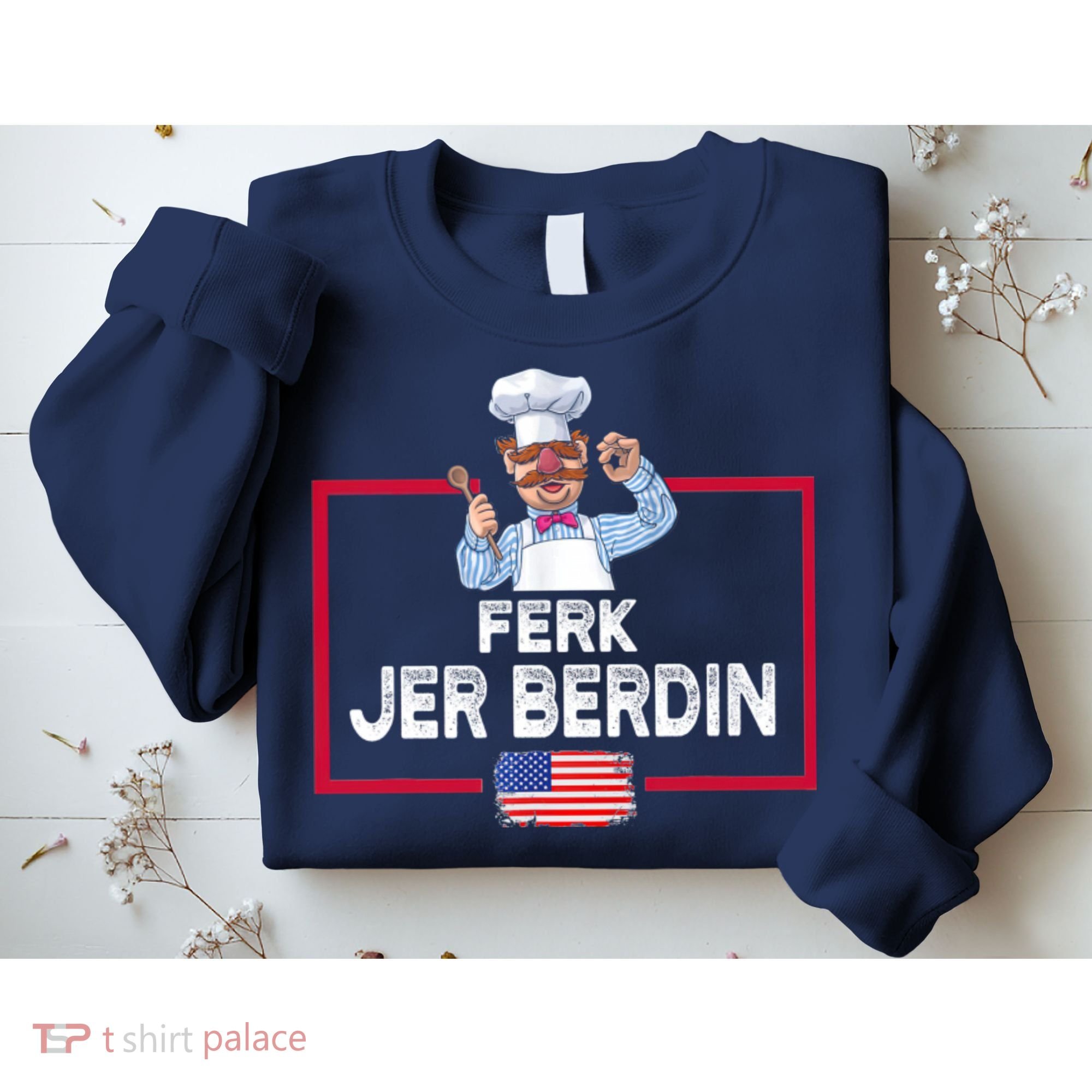 Ferk Jer Berdin Usa American Flag Sweatshirt