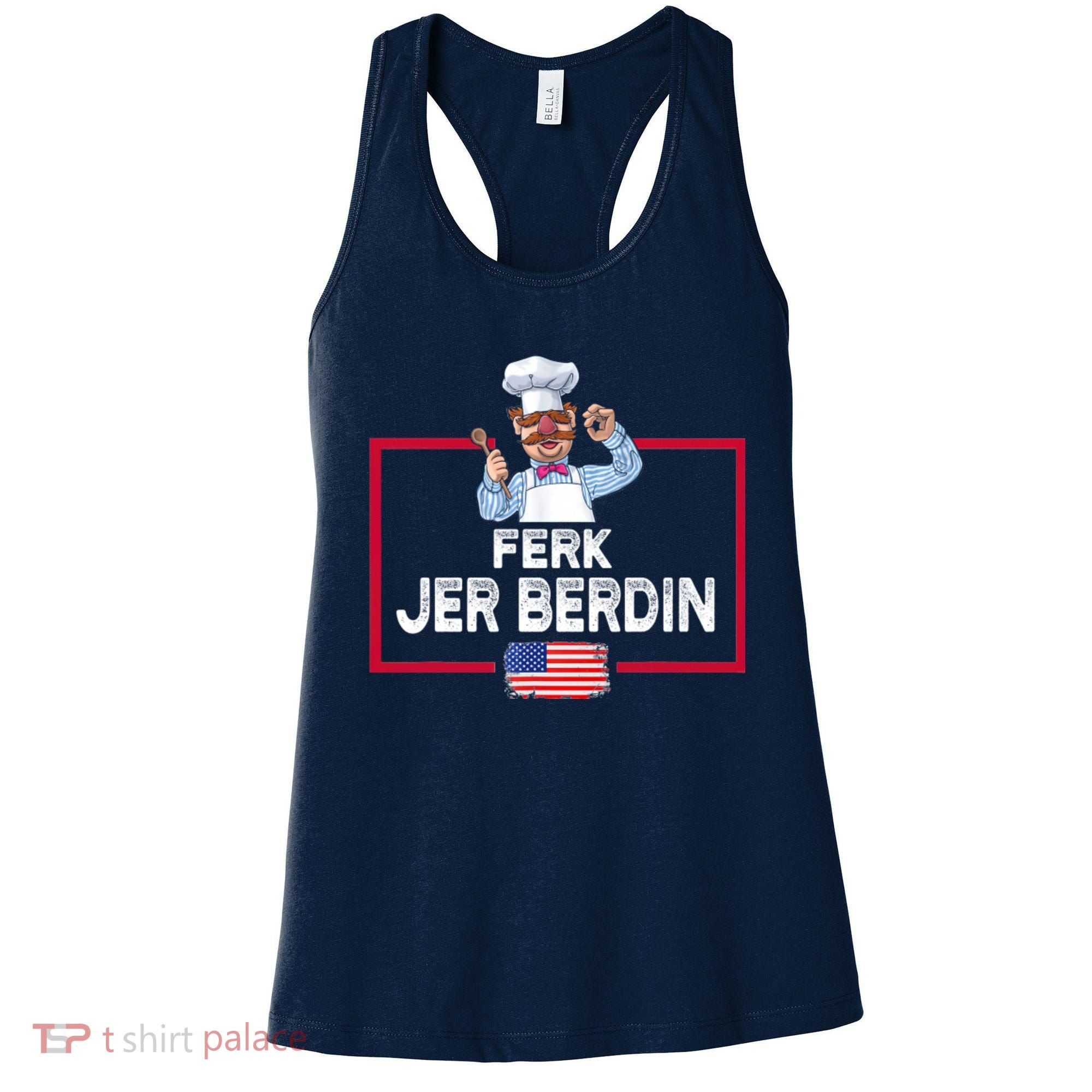 Ferk Jer Berdin Usa American Flag Women's Tank Top