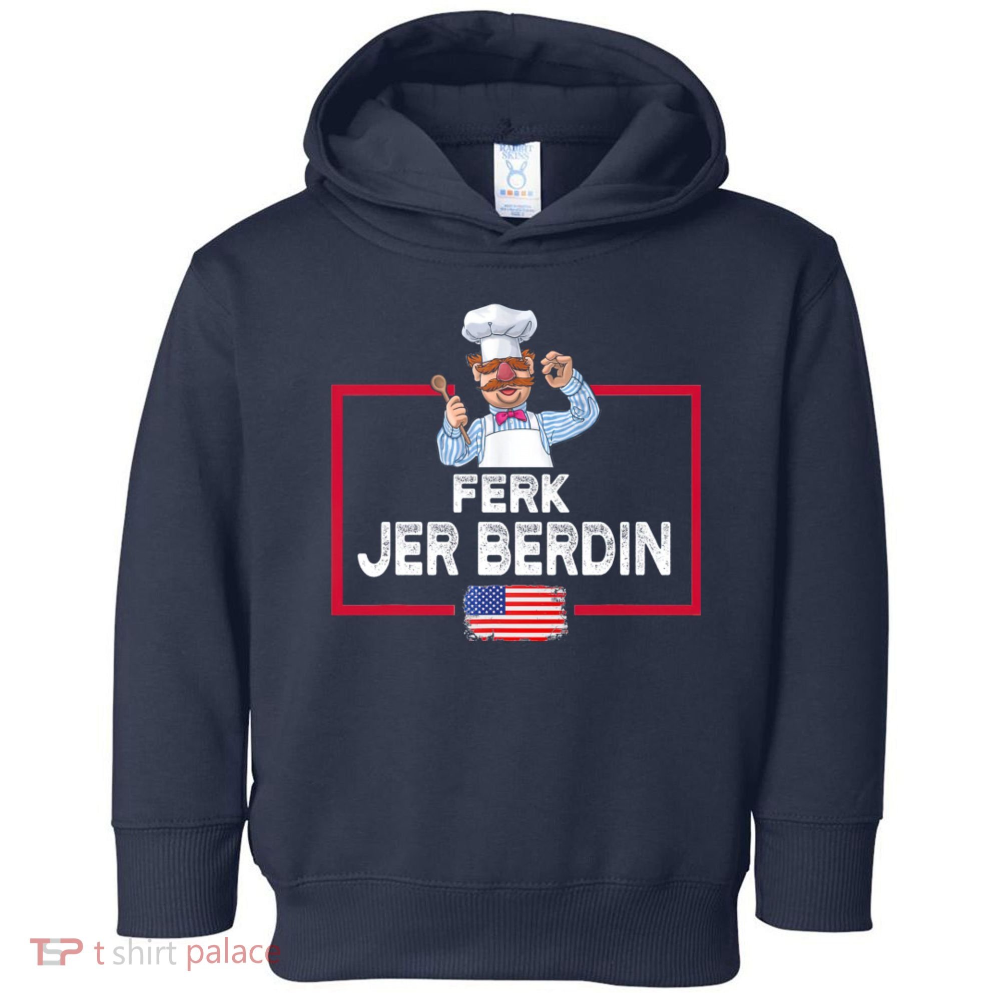 Ferk Jer Berdin Usa American Flag Toddler Hoodie