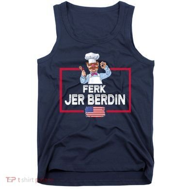 Ferk Jer Berdin Usa American Flag Tank Top