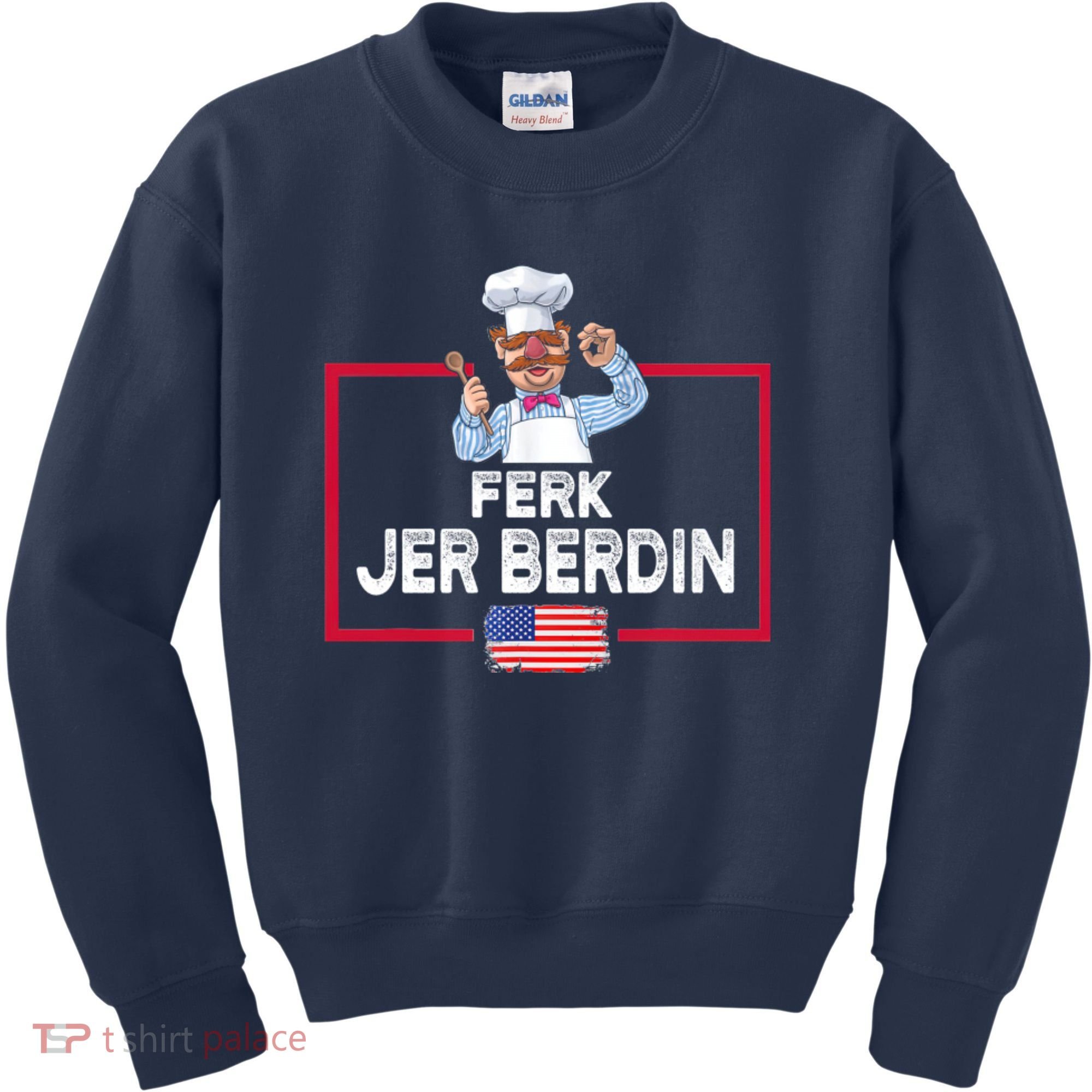 Ferk Jer Berdin Usa American Flag Kids Sweatshirt