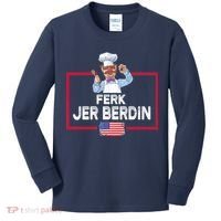 Ferk Jer Berdin Usa American Flag Kids Long Sleeve Shirt thumb 0
