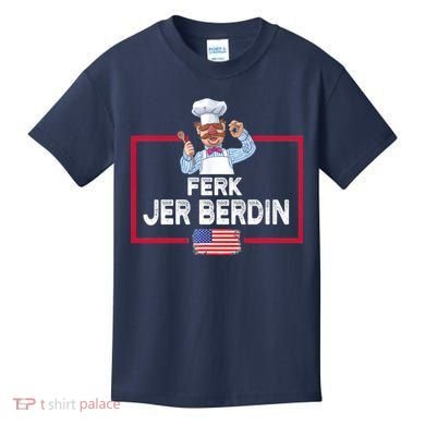 Ferk Jer Berdin Usa American Flag Kids T-Shirt