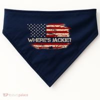 Funny Joe Biden Where's Jackie USA-Made Doggie Bandana thumb 0
